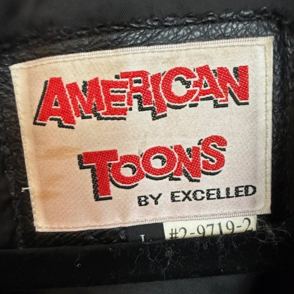 Rare Vintage Betty Boop American Toons Leather Jacket Size L - Picture 7 of 10